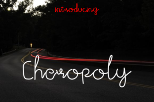 Cheropoly: A Handwritten Font for Craft Projects