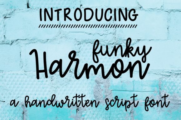 Funky Harmon: A Playful Script Font for Modern Editorial Design