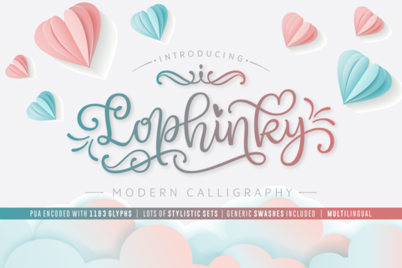 Lophinky: A Playful Script Font for Handmade Creations