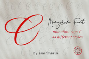 Monogram C Monofont Caps C for Editorial Design