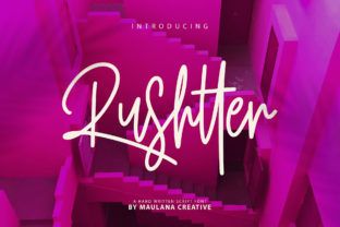Rushtter: A Script Font with Heart