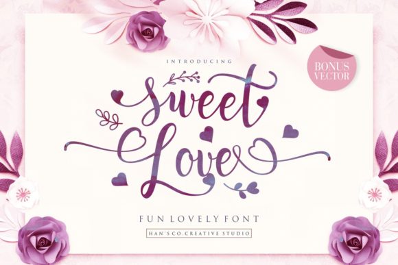 Sweet Love Font for Handmade Creations