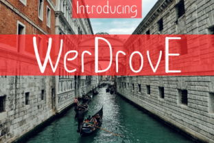 Werdrove: A Handwritten Font for Editorial Design and Branding